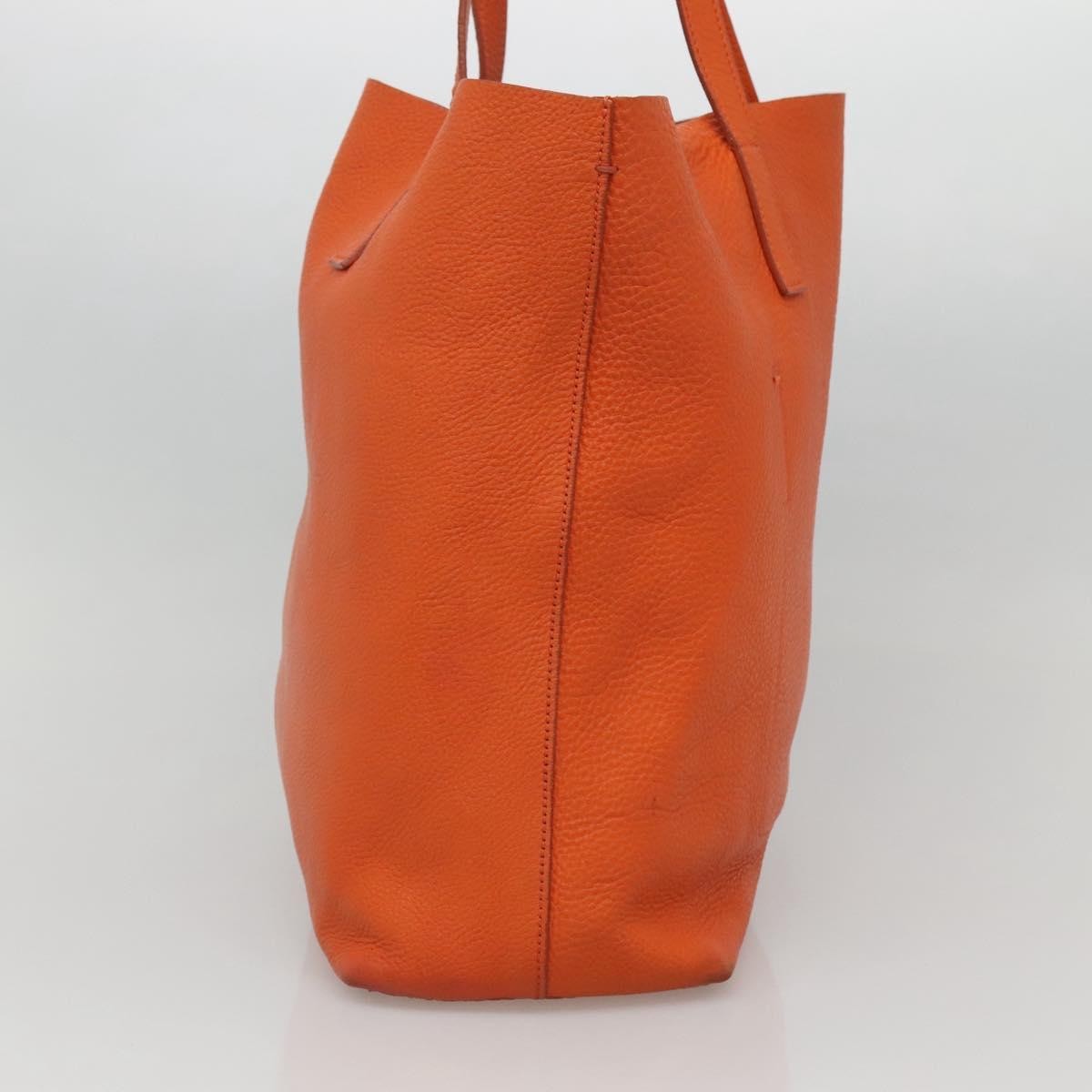 Prada Vintage Tote Leather, Orange, Leather, Tote Bag