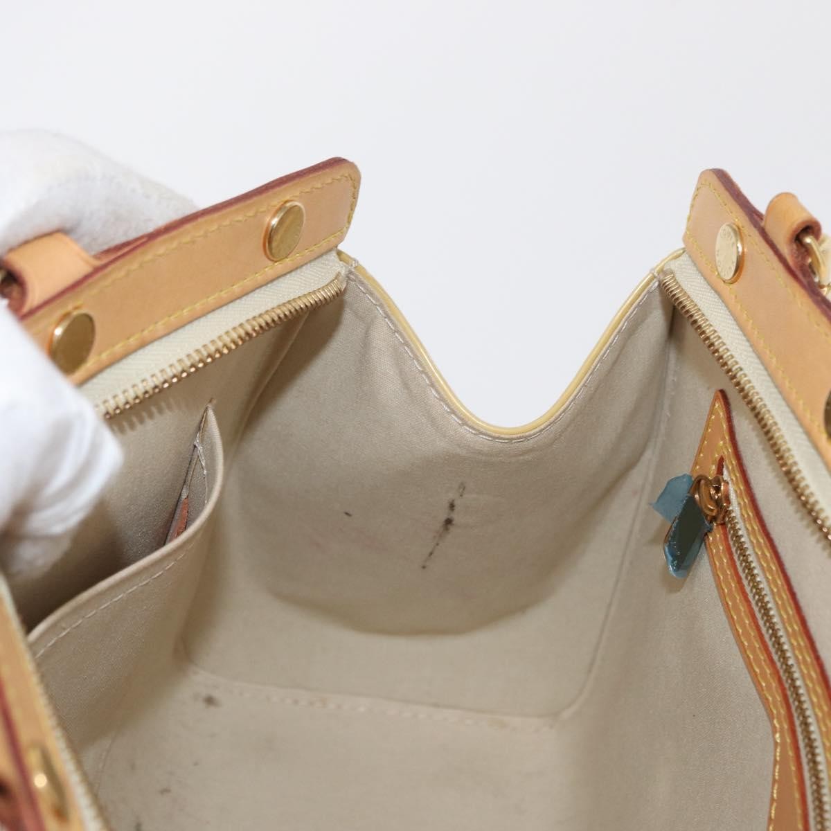 Louis Vuitton Brea Handbag Monogram Vernis, BEIGE, PATENT_LEATHER, Handbag