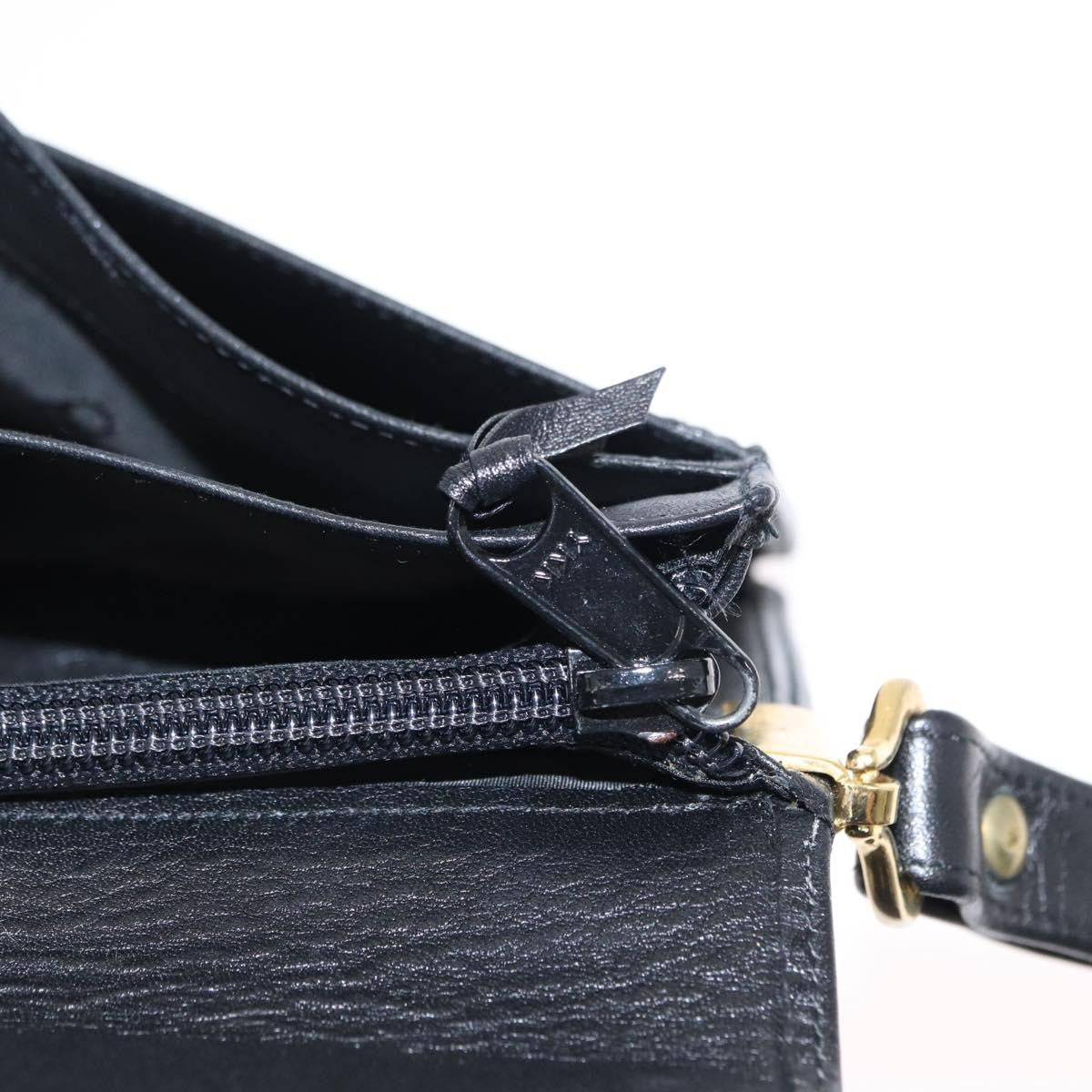Christian Dior Clutch bag Leather, BLACK, LEATHER, Clutche & pouche