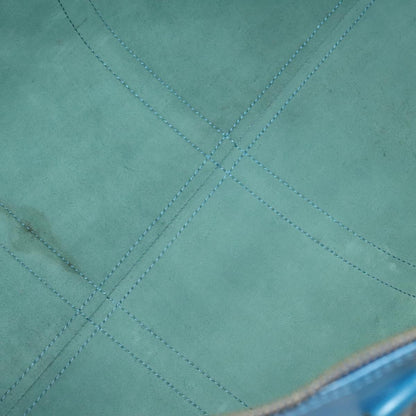 Louis Vuitton Keepall Bag Epi Leather, BLUE, LEATHER, Travel bag