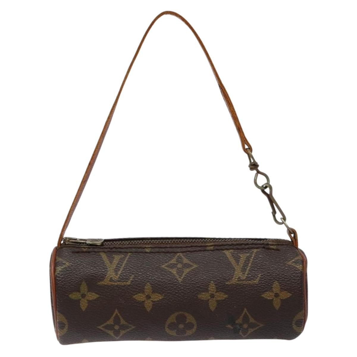 Louis Vuitton Papillon Pochette Monogram Canvas, BROWN, CANVAS, Handbag