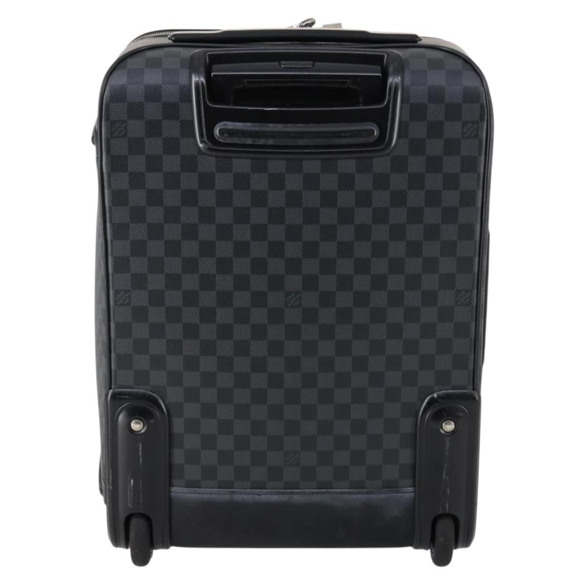 Louis Vuitton Pegase Luggage Damier Graphite, BLACK, CANVAS, Travel bag