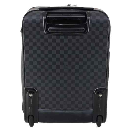 Louis Vuitton Pegase Luggage Damier Graphite, BLACK, CANVAS, Travel bag