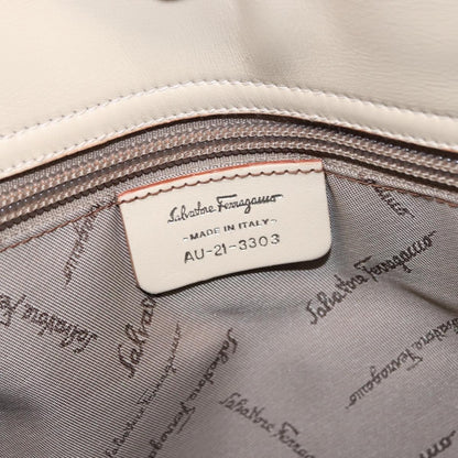 Salvatore Ferragamo Gancini handbag Nylon, BEIGE, NYLON, Handbag