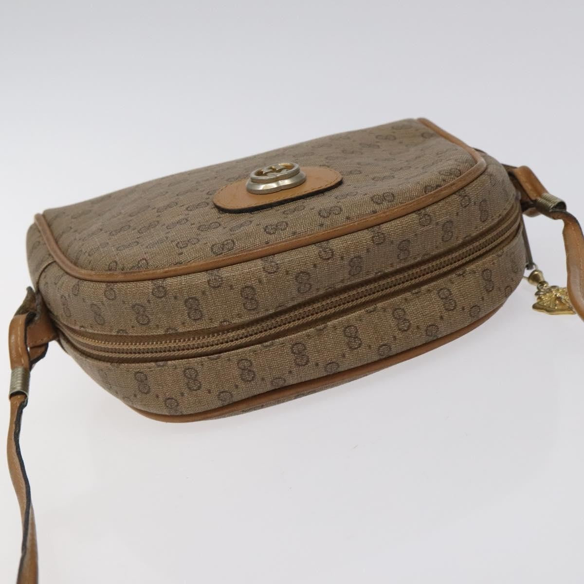 Gucci Micro GG supreme shoulder bag GG canvas, BEIGE, PVC, Shoulder bag
