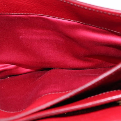 Miu Miu Madras Top Handle Bag Leather, RED, LEATHER, Handbag
