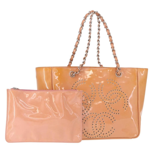 Chanel Triple CC Tote Patent, PINK, PATENT_LEATHER, Tote bag