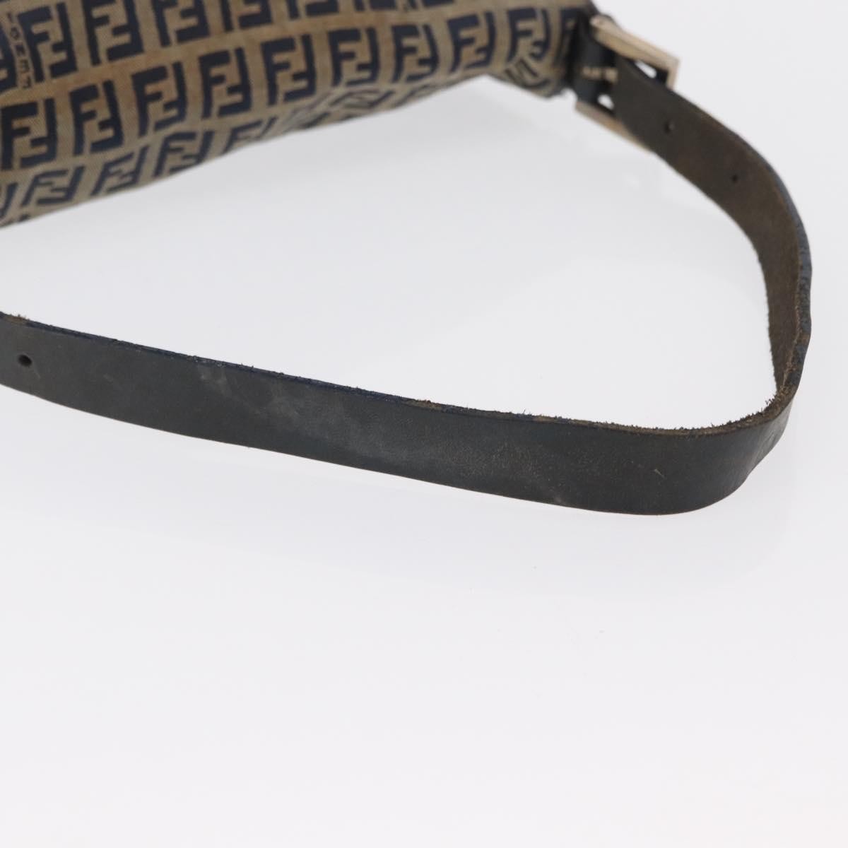 Fendi Baguette Bag Zucchino Canvas, NAVY, CANVAS, Shoulder bag