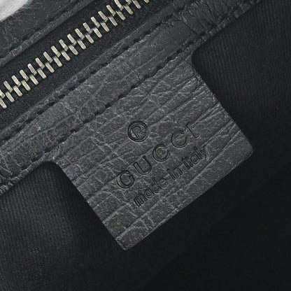 Gucci Vintage Horsebit Shoulder bag Canvas, BLACK, CANVAS,LEATHER, Shoulder bag