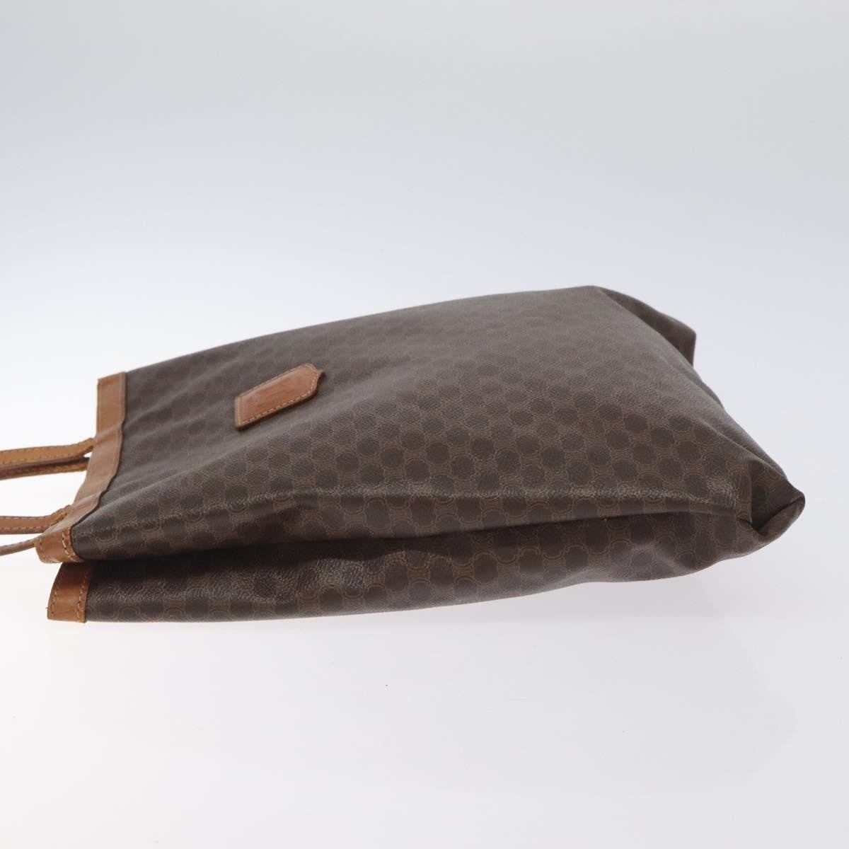 Celine Vintage Macadam Tote bag Canvas and Leather, BROWN, CANVAS, Tote bag