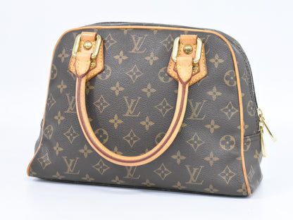 Louis Vuitton Manhattan Handbag Monogram Canvas, BROWN, CANVAS, Handbag