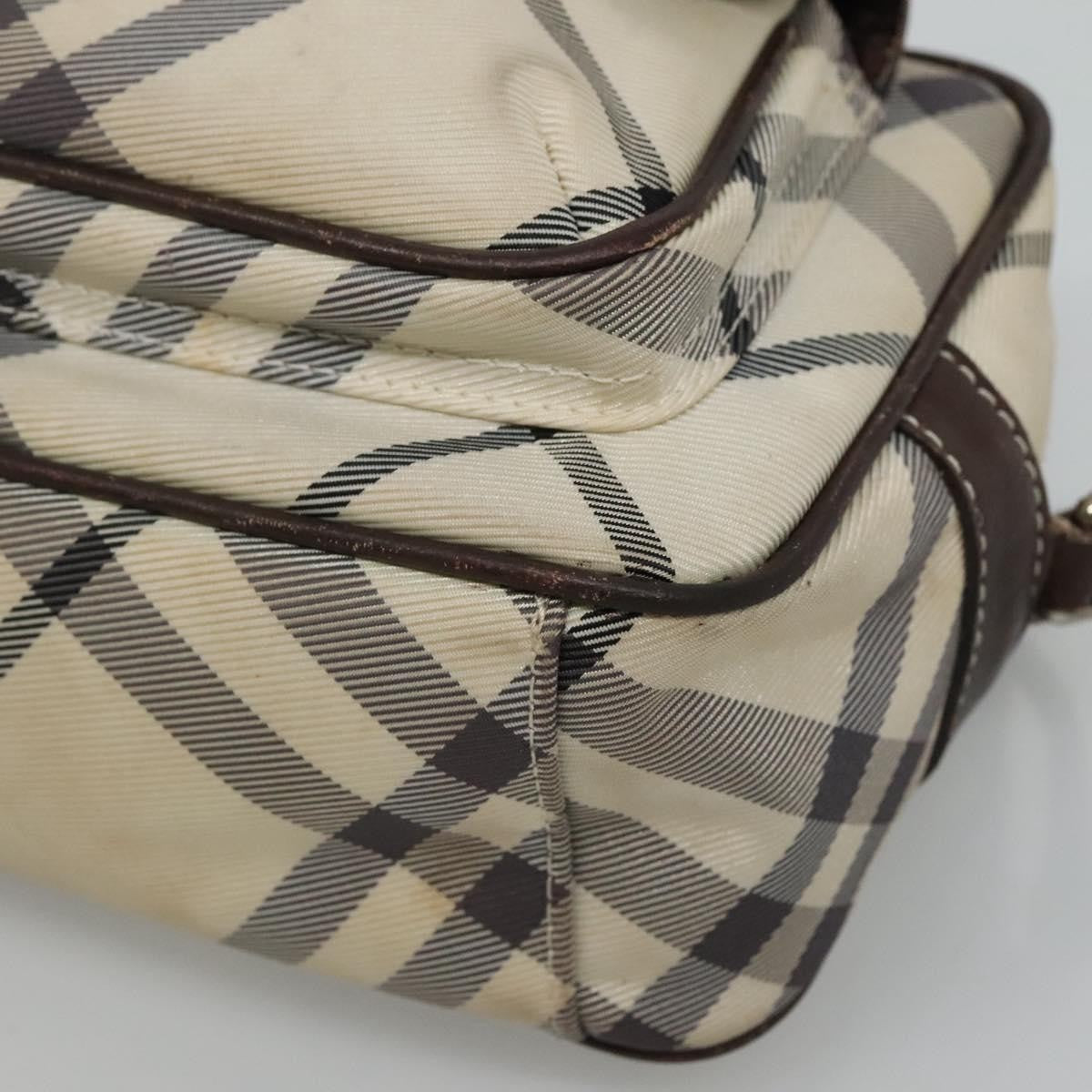 Burberry Nova Check Blue Label Nylon, BEIGE, NYLON, Shoulder bag