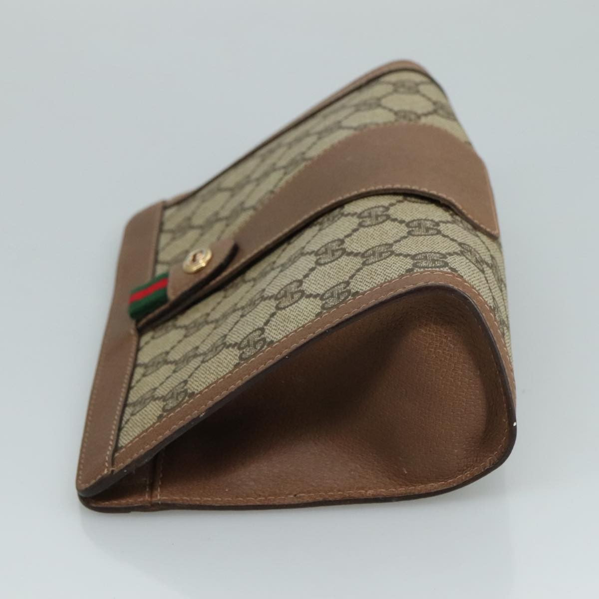 Gucci Vintage old clutch Canvas, BEIGE, PVC, Clutche & pouche