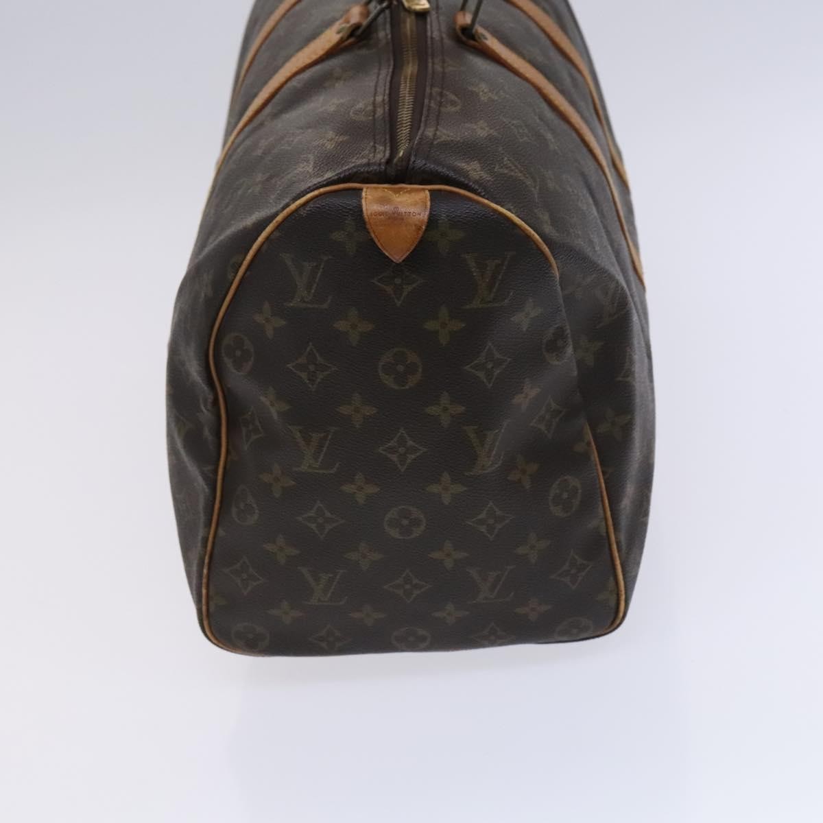 Louis Vuitton Keepall Bag Monogram Canvas, BROWN, CANVAS, Travel bag