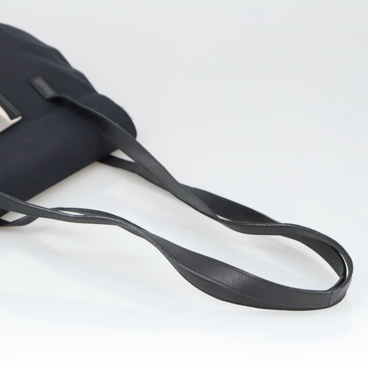 Salvatore Ferragamo Vala Shoulder Bag Canvas, BLACK, CANVAS, Shoulder bag