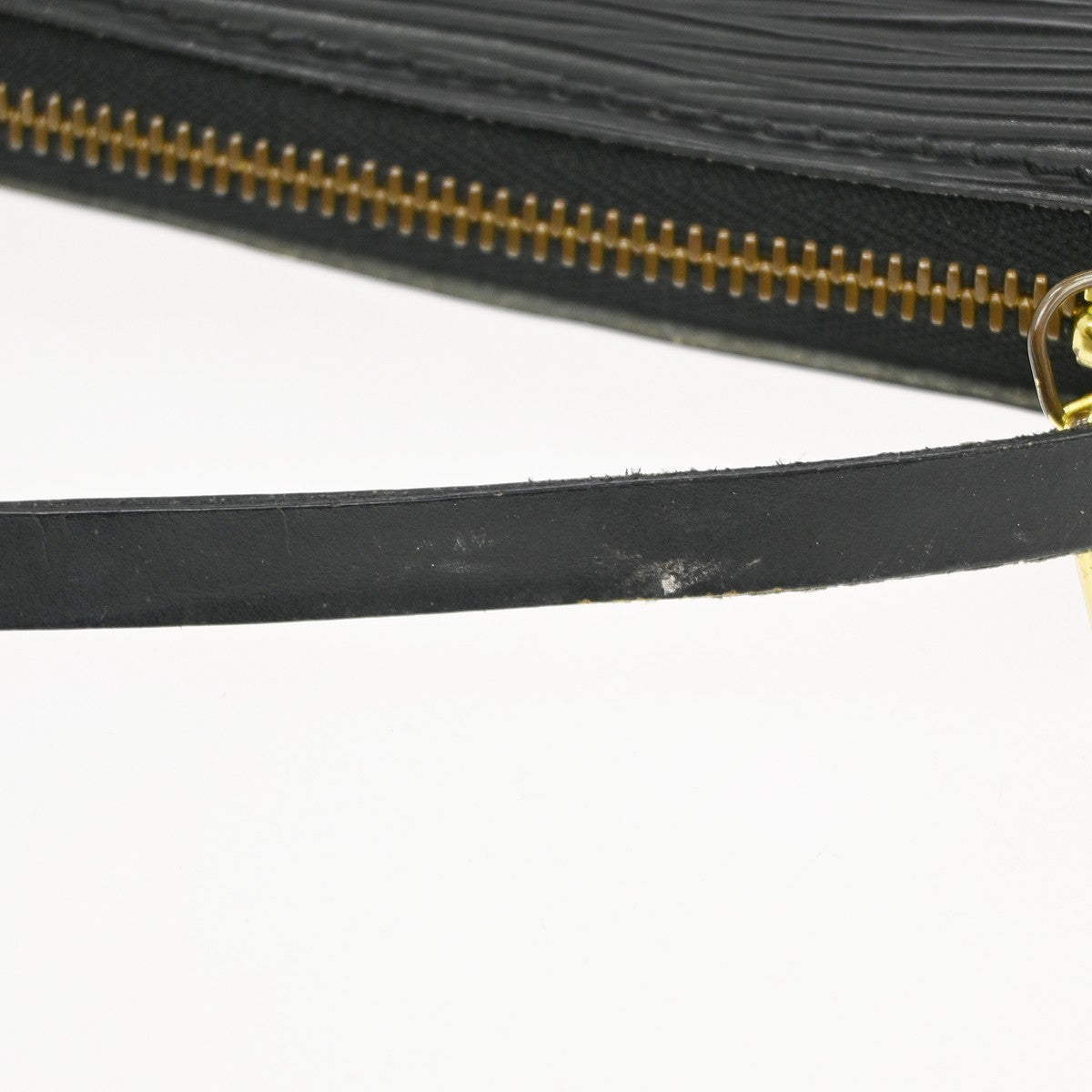 Louis Vuitton Pochette Accessoires Epi Leather, Black, Leather, Clutch