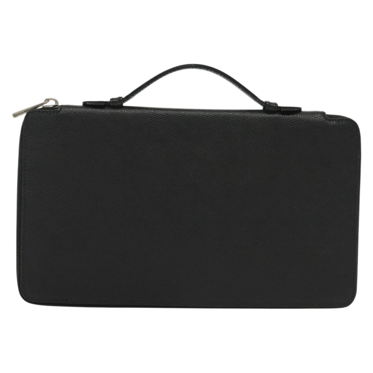 Celine Travel Organizer Leather, BLACK, LEATHER, Clutche & pouche