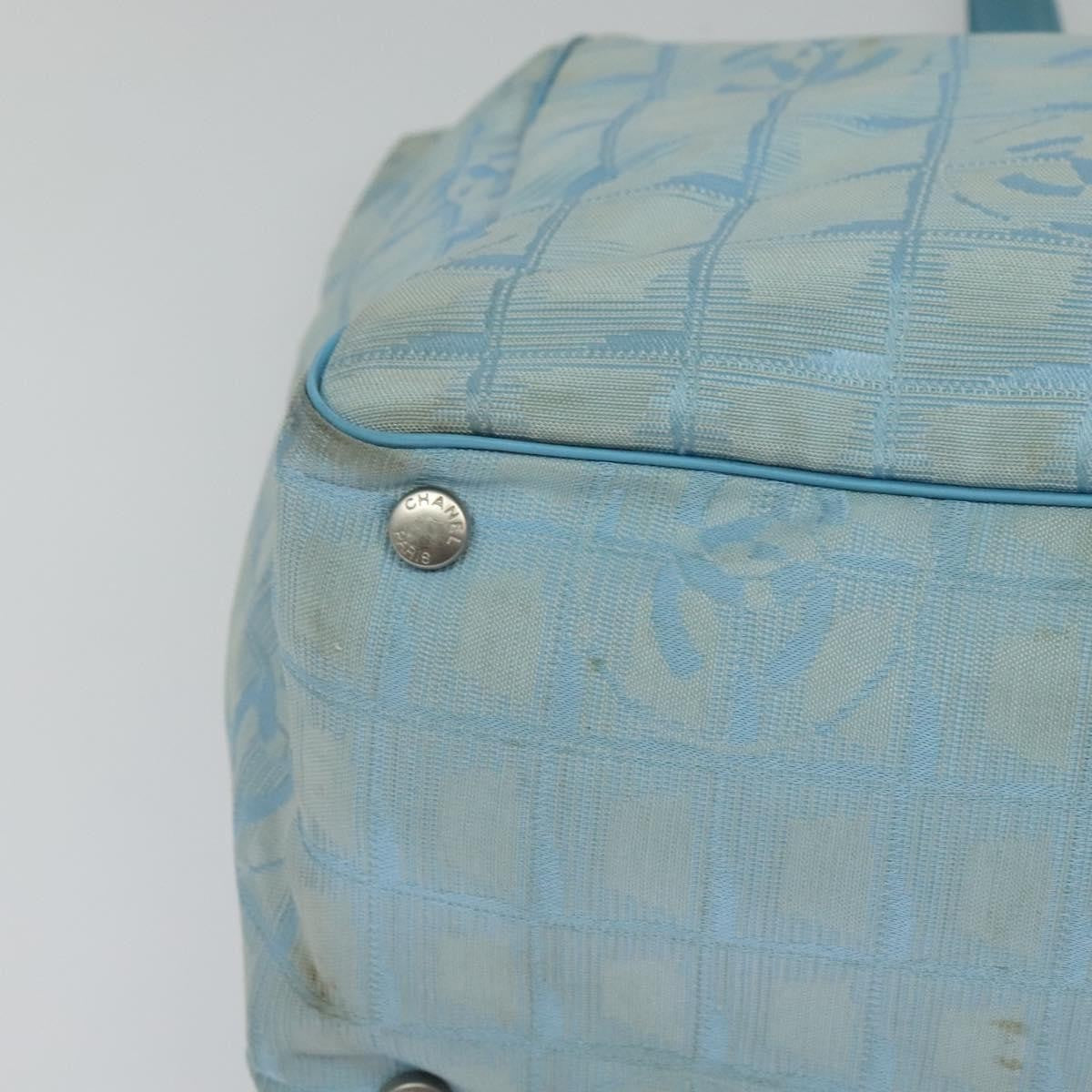 Chanel Travel Line Tote Nylon, BLUE, NYLON, Travel bag