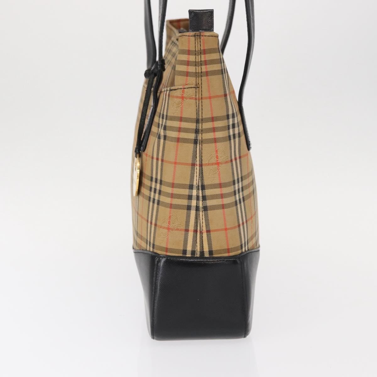 Burberry Nova check Shoulder bag Canvas, BEIGE, CANVAS, Shoulder bag