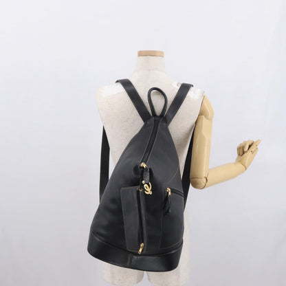 Loewe Anton Backpack Leather, Black, Leather, Backpack