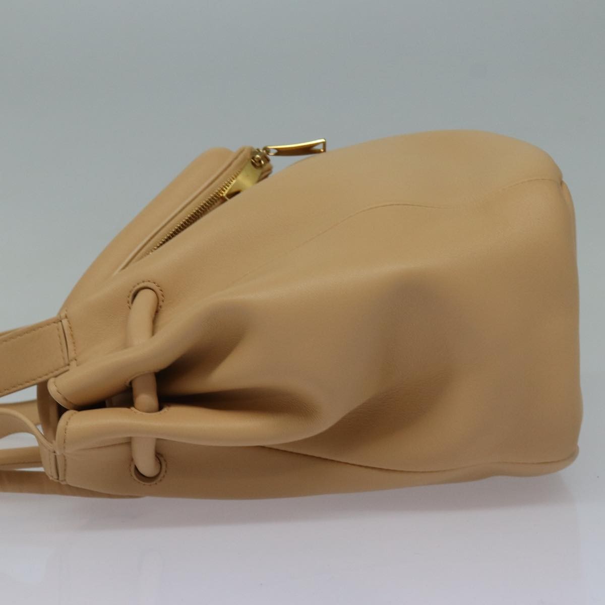 Bottega Veneta Beak Tote Bag Leather, BEIGE, LEATHER, Tote bag