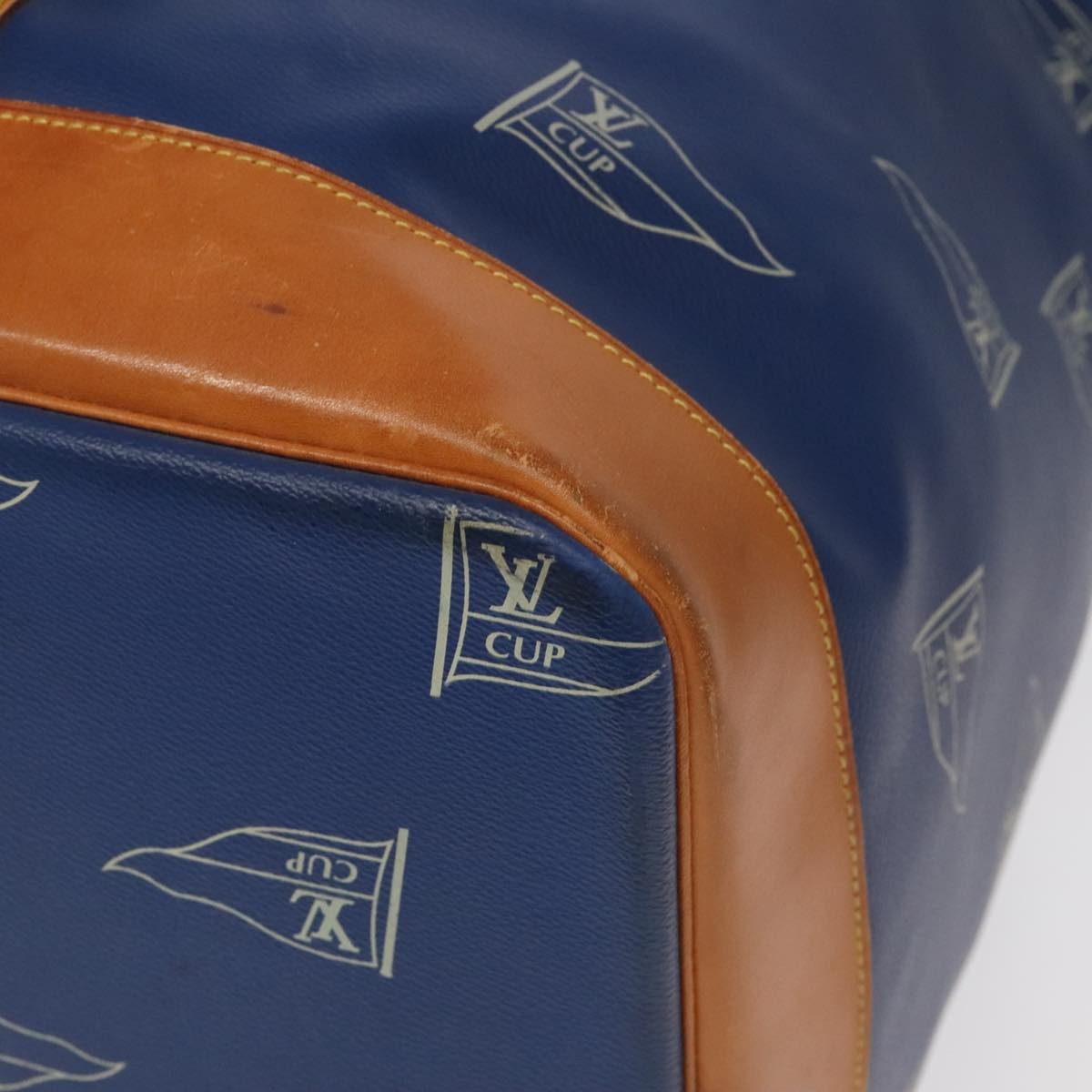 Louis Vuitton Cup Sac Marin Bandouliere Bag Coated Canvas, BLUE, CANVAS, Shoulder bag