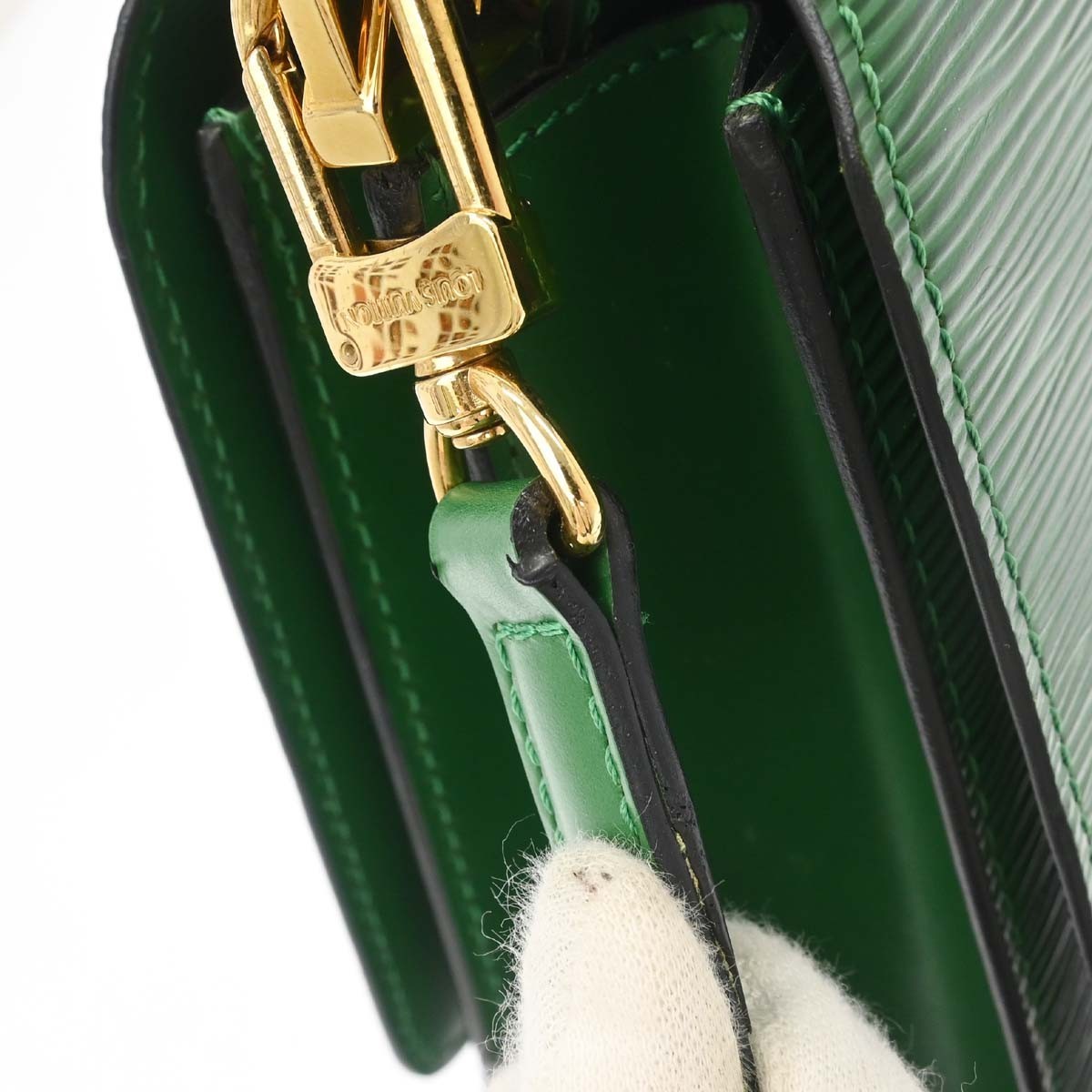 Louis Vuitton Grenelle Shoulder Bag Epi Leather, Green, Leather, Shoulder Bag