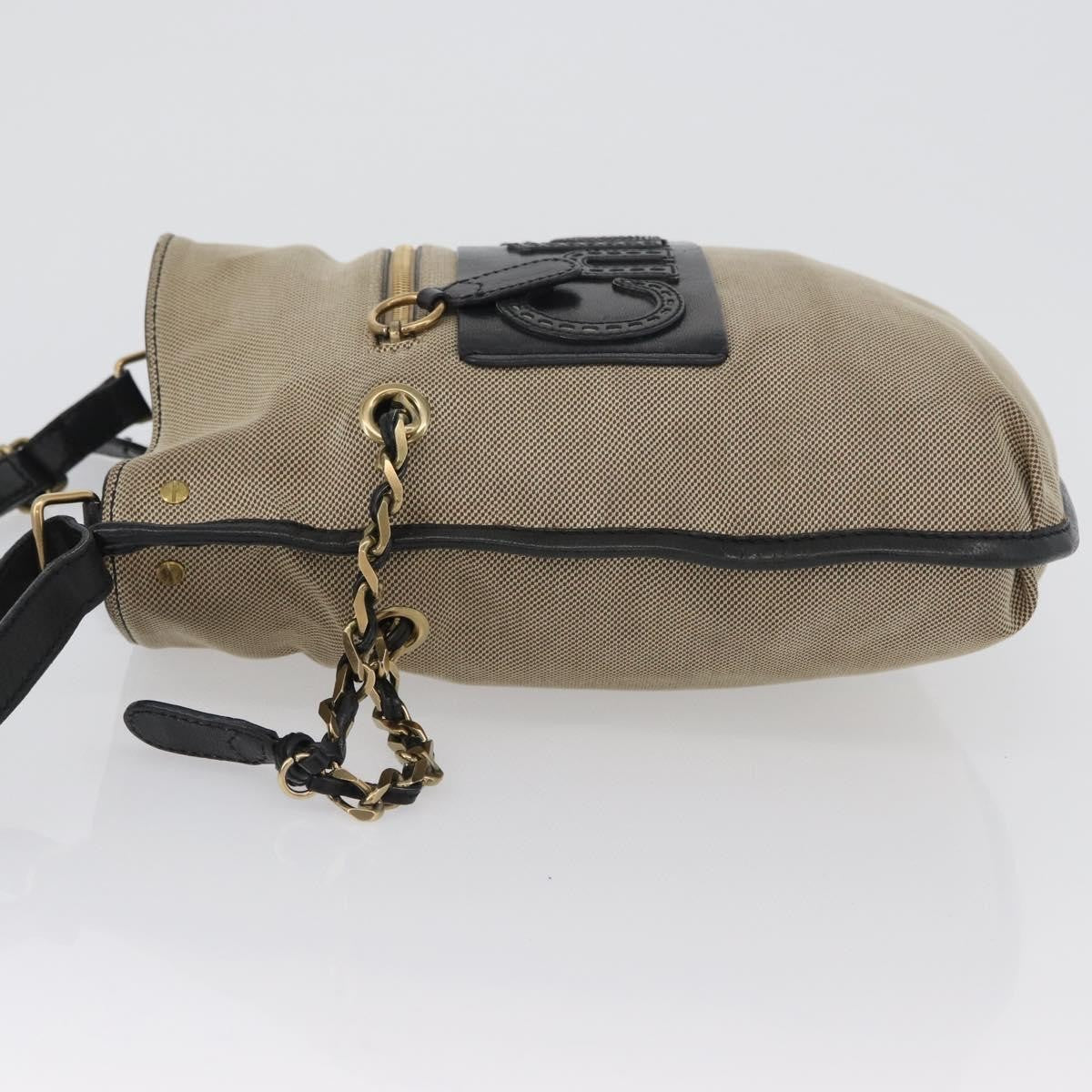 Chloe Vintage Shoulder Bag Canvas, BEIGE, CANVAS, Shoulder bag