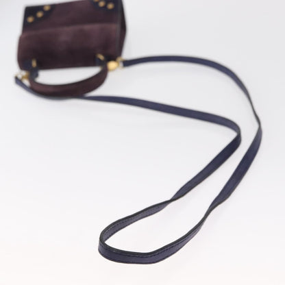 Celine Handbag Suede, PURPLE, SUEDE, Handbag