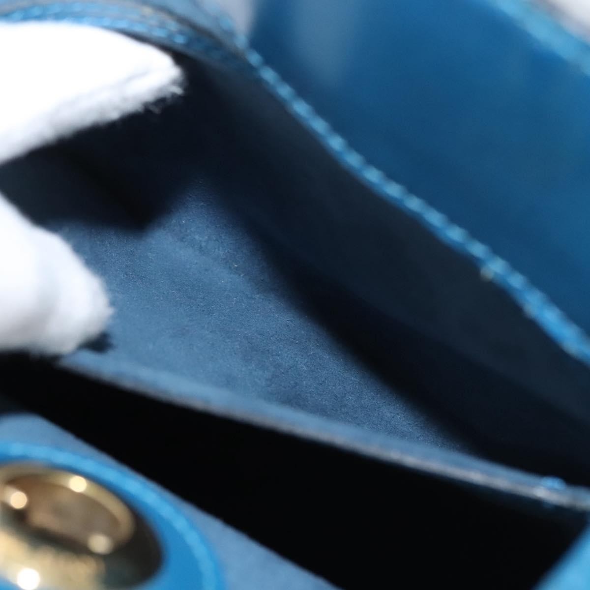 Louis Vuitton Cluny Shoulder Bag Epi Leather, BLUE, LEATHER, Shoulder bag