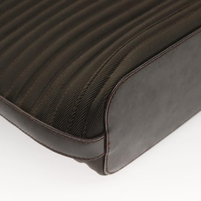 Gucci Vintage Bamboo Handle Bag Nylon, BROWN, NYLON, Handbag