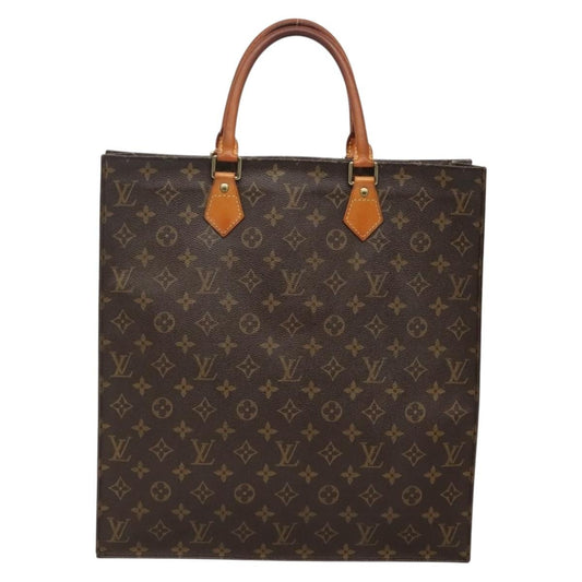 Louis Vuitton Sac Plat Bag Monogram Canvas, BROWN, CANVAS, Handbag