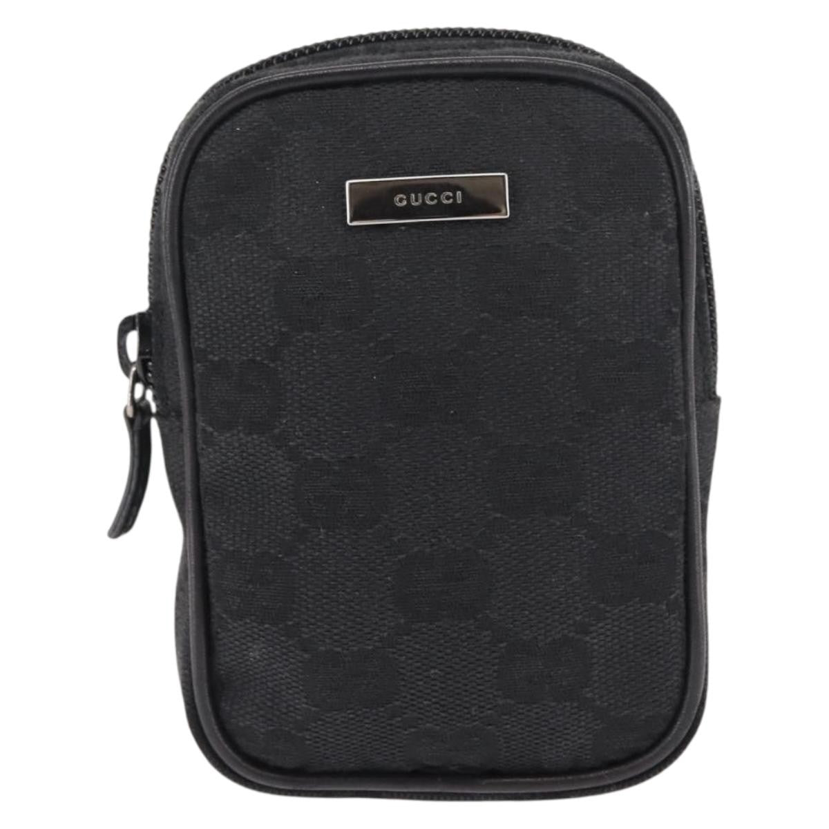 Gucci GG canvas pouch Canvas, BLACK, CANVAS, Clutche & pouche