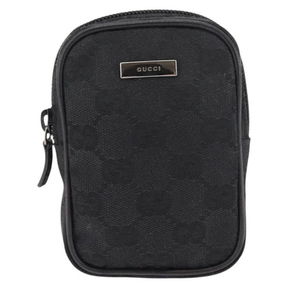 Gucci GG canvas pouch Canvas, BLACK, CANVAS, Clutche & pouche