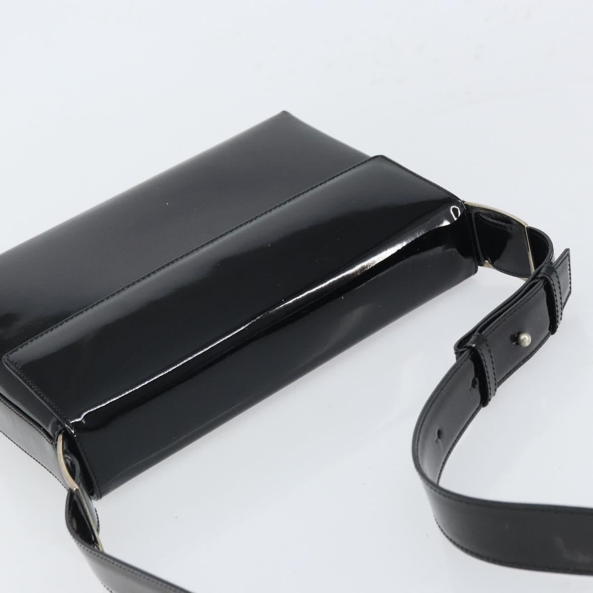Salvatore Ferragamo Vintage Shoulder Bag Patent leather, BLACK, PATENT_LEATHER, Shoulder bag