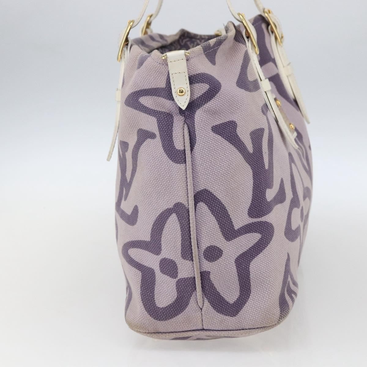 Louis Vuitton Tahitienne Cabas Canvas, PURPLE, CANVAS, Tote bag