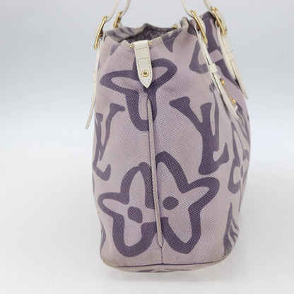 Louis Vuitton Tahitienne Cabas Canvas, PURPLE, CANVAS, Tote bag