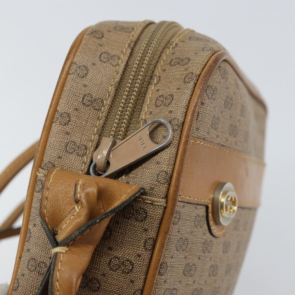 Gucci Micro GG supreme shoulder bag GG canvas, BEIGE, PVC, Shoulder bag