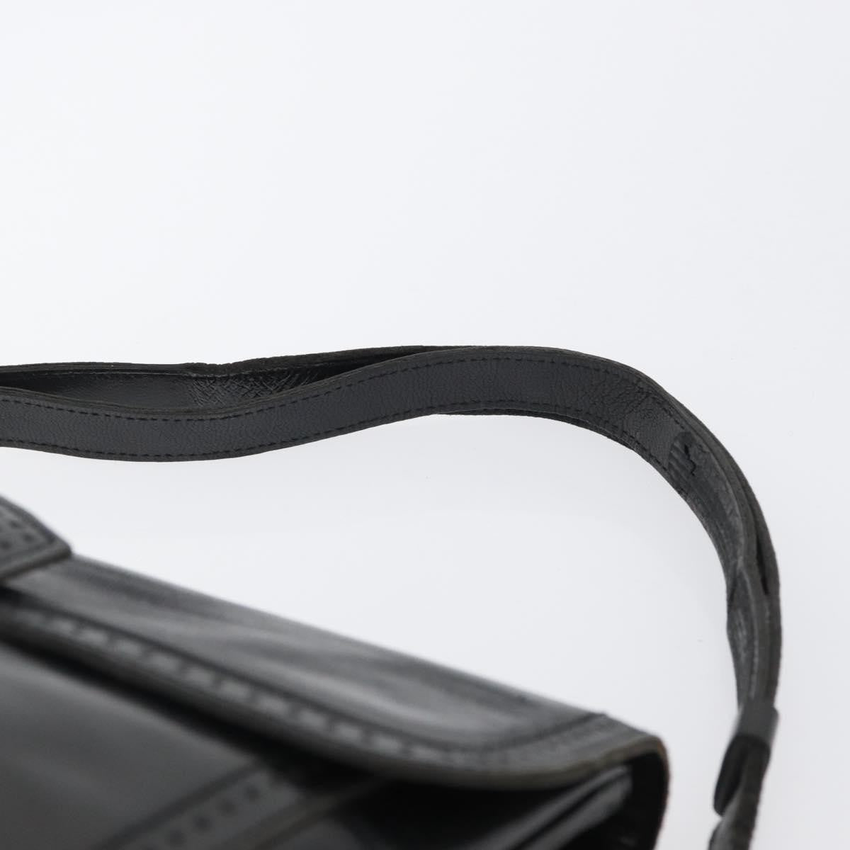 Saint Laurent Vintage Shoulder Bag Leather, BLACK, LEATHER, Shoulder bag