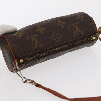 Louis Vuitton Papillon Pochette Monogram Canvas, BROWN, CANVAS, Clutche & pouche