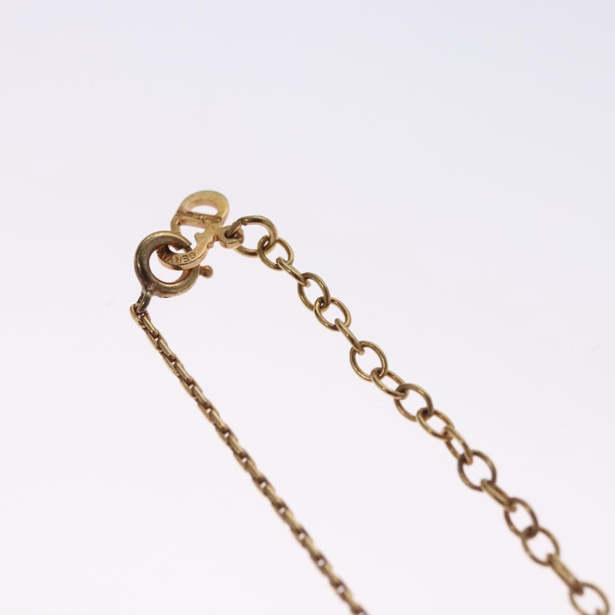Christian Dior CD Pendant Necklace Metal, GOLD, METAL, Necklace