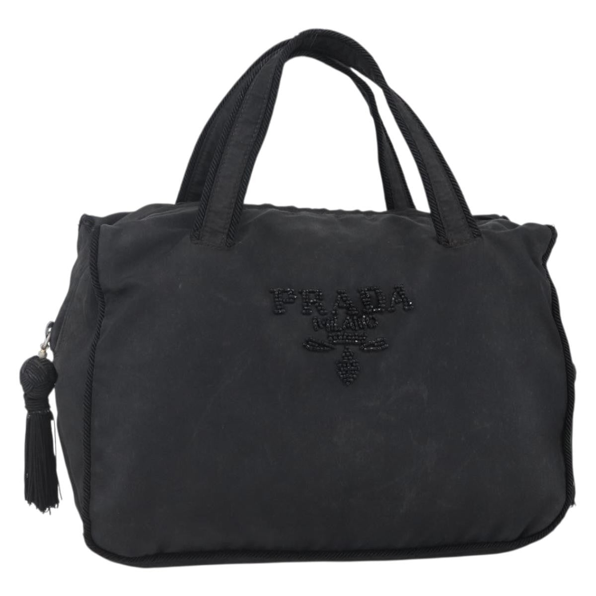 Prada Vintage Handbag Tessuto, BLACK, NYLON, Handbag
