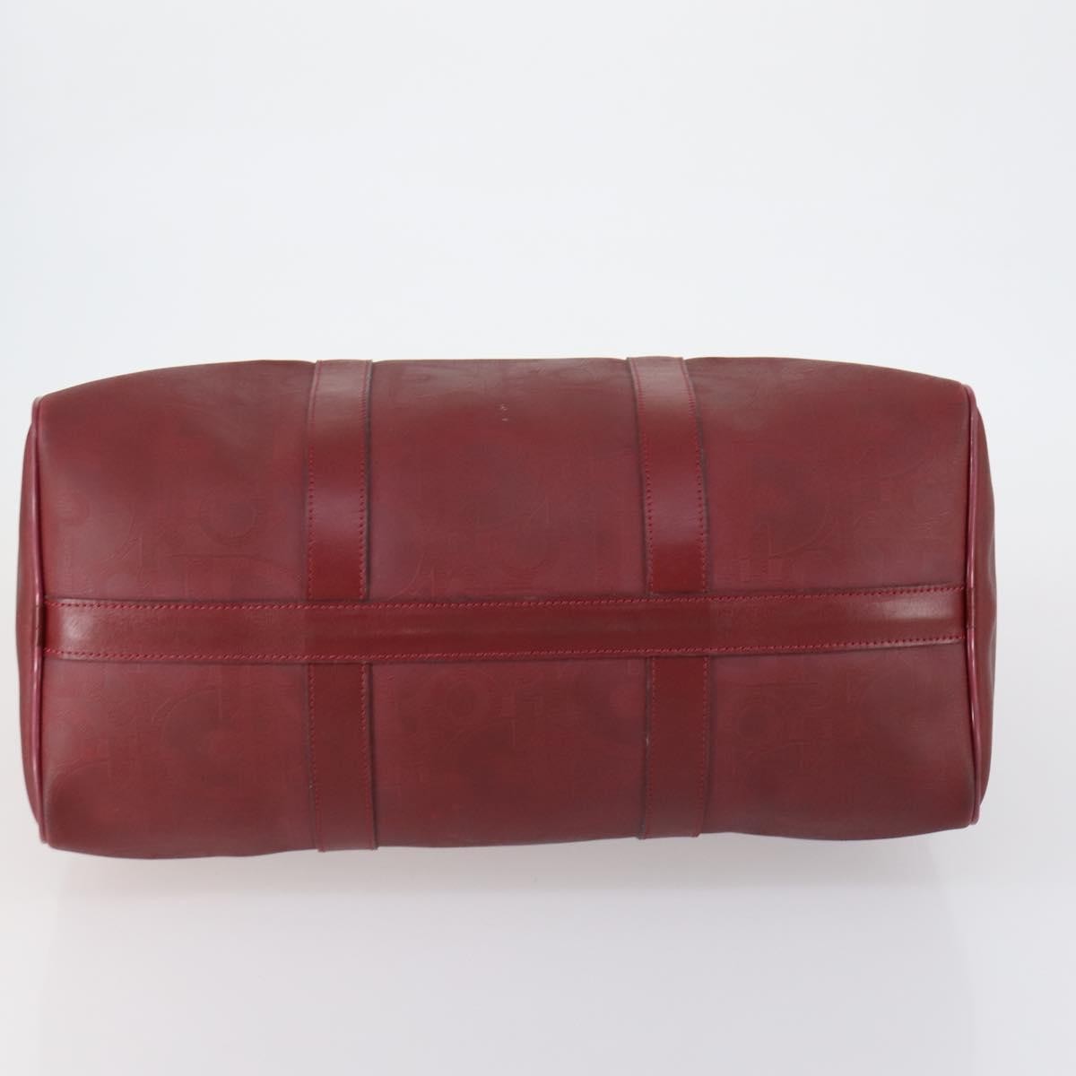 Christian Dior Vintage Trotter Duffle Bag Diorissimo Canvas, RED, PVC, Travel bag