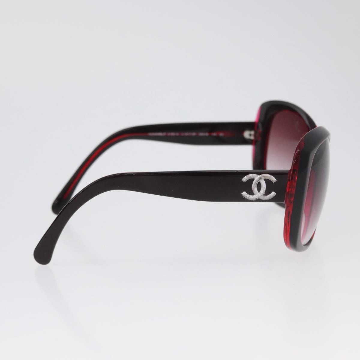 Chanel Logo CC Sunglasses Plastic, Red, Plastic, Sunglasses