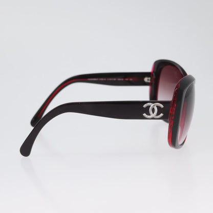 Chanel Logo CC Sunglasses Plastic, Red, Plastic, Sunglasses