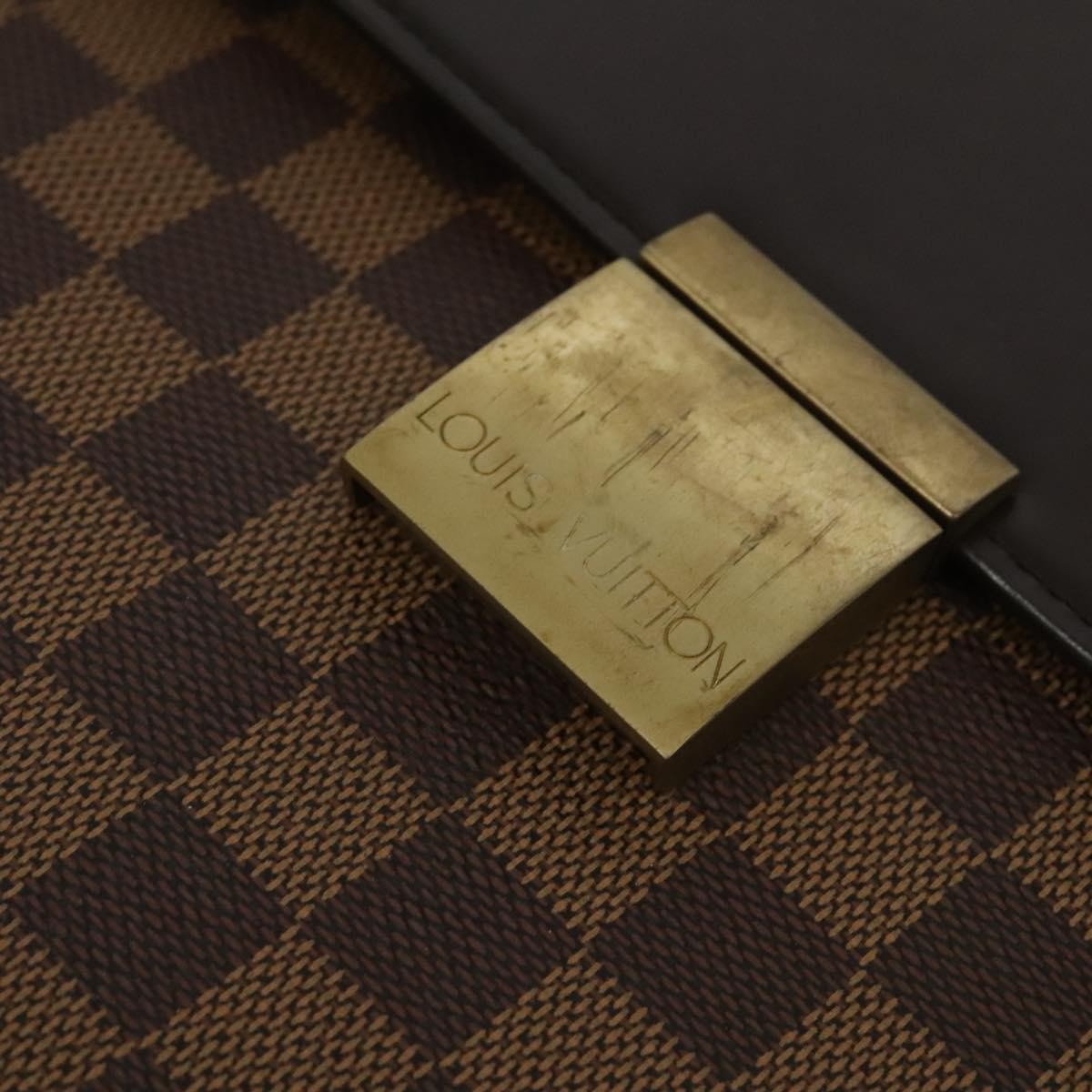 Louis Vuitton Altona Bag Damier, BROWN, CANVAS, Briefcase