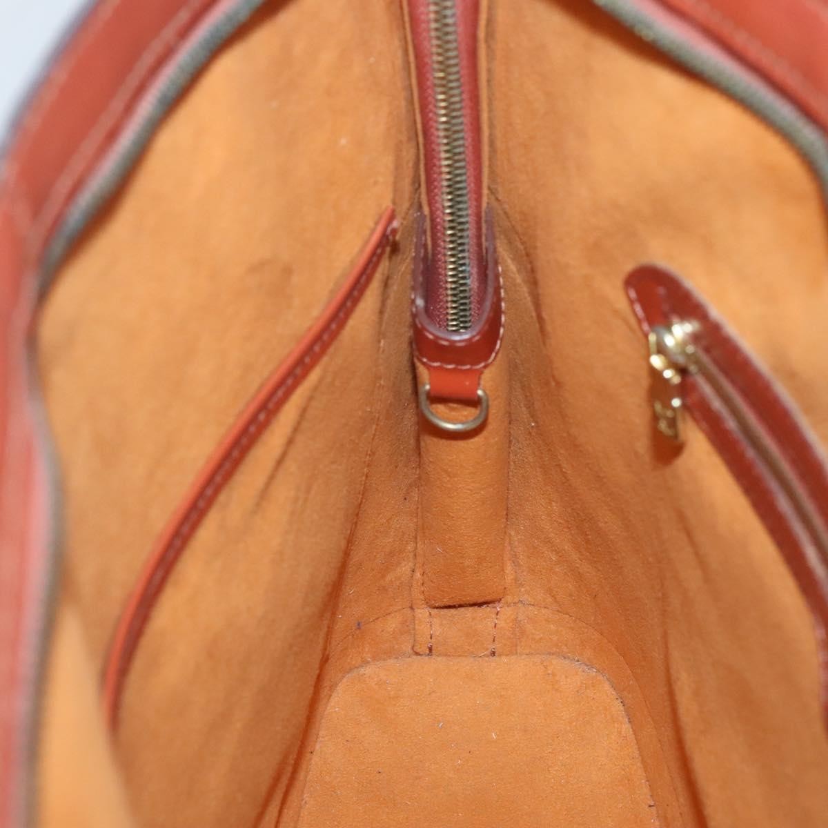 Louis Vuitton Lussac Handbag Epi Leather, BROWN, LEATHER, Shoulder bag