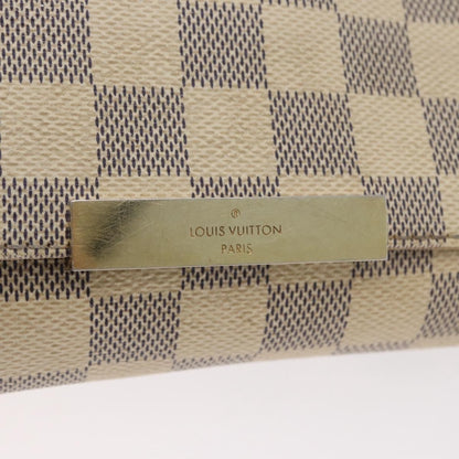 Louis Vuitton Favorite Handbag Damier, WHITE, CANVAS, Shoulder bag