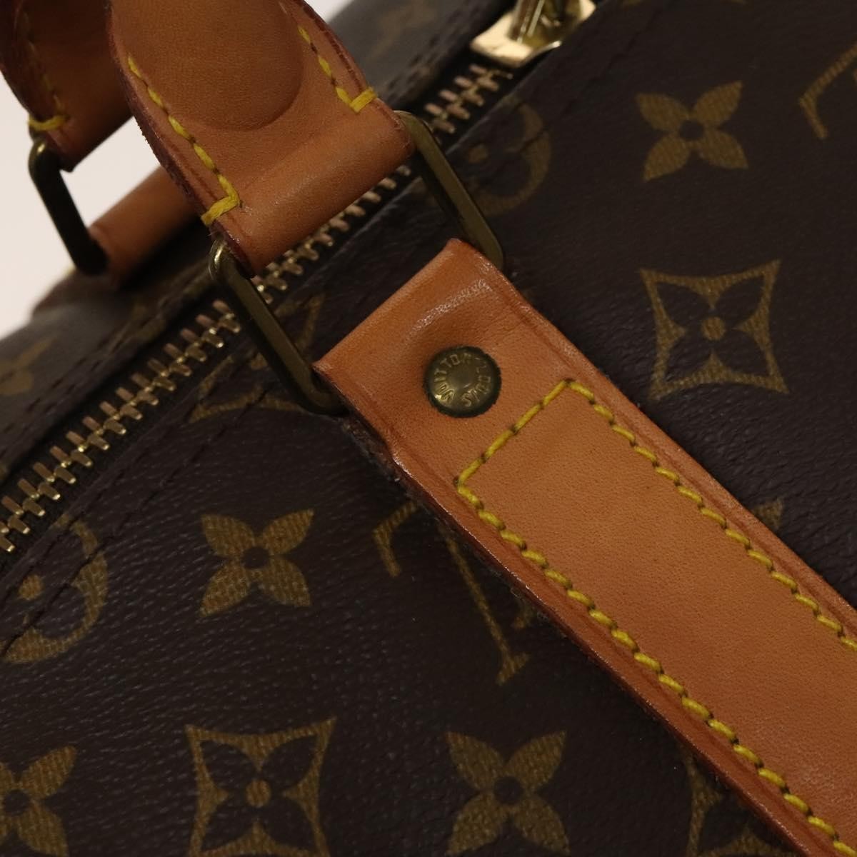 Louis Vuitton Keepall Bag Monogram Canvas, BROWN, CANVAS, Travel bag