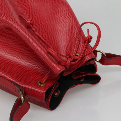 Louis Vuitton Noe Handbag Epi leather, RED, LEATHER, Handbag